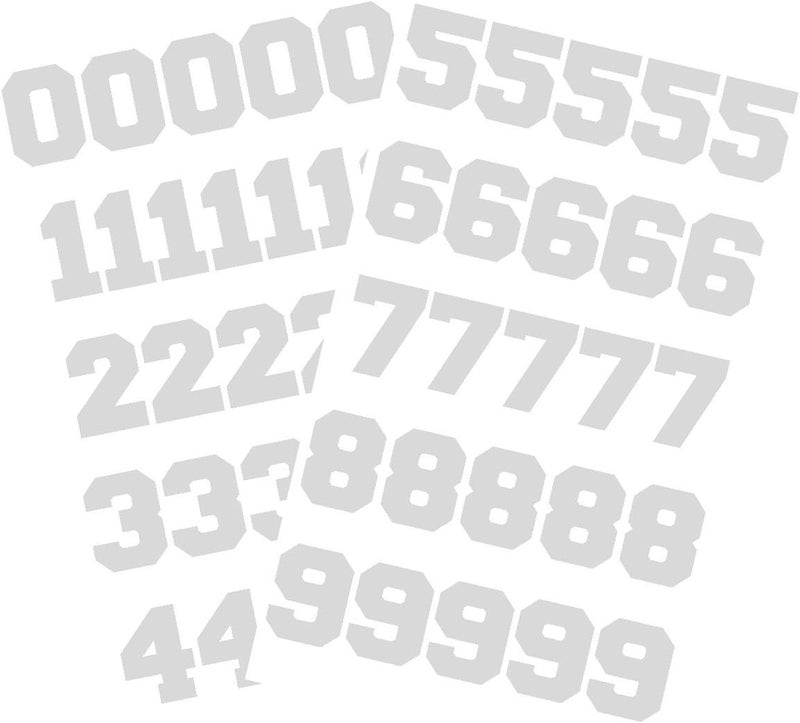 Chalkallaboutit Sports Helmet Numbers 1" by ® Baseball, Hockey, Football and Lacrosse - Image 1